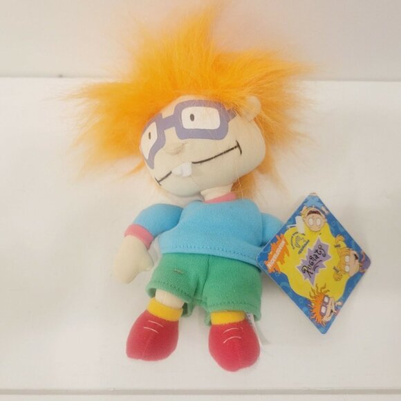 Vtg Rugrats Nickelodeon Chuckie Mini Bean Bag Plush Stuffed Toy - Picture 2 of 4